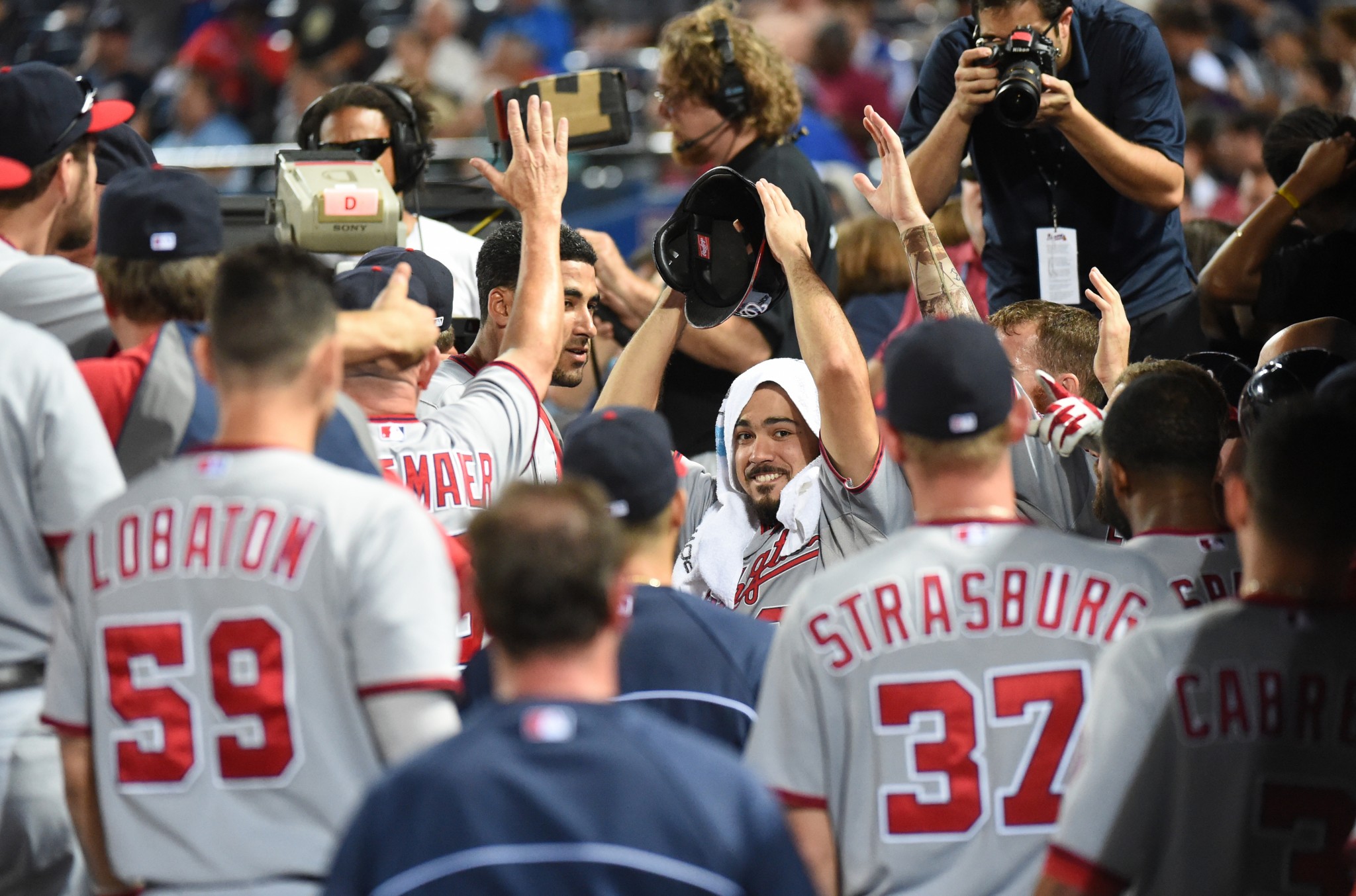Washington Nationals clinch NL East title with 3-0 victory over the Atlanta Braves