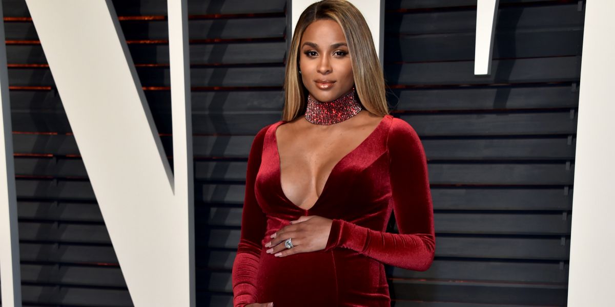 Ciara Shows Off Baby Bump While Posing in Her Calvins